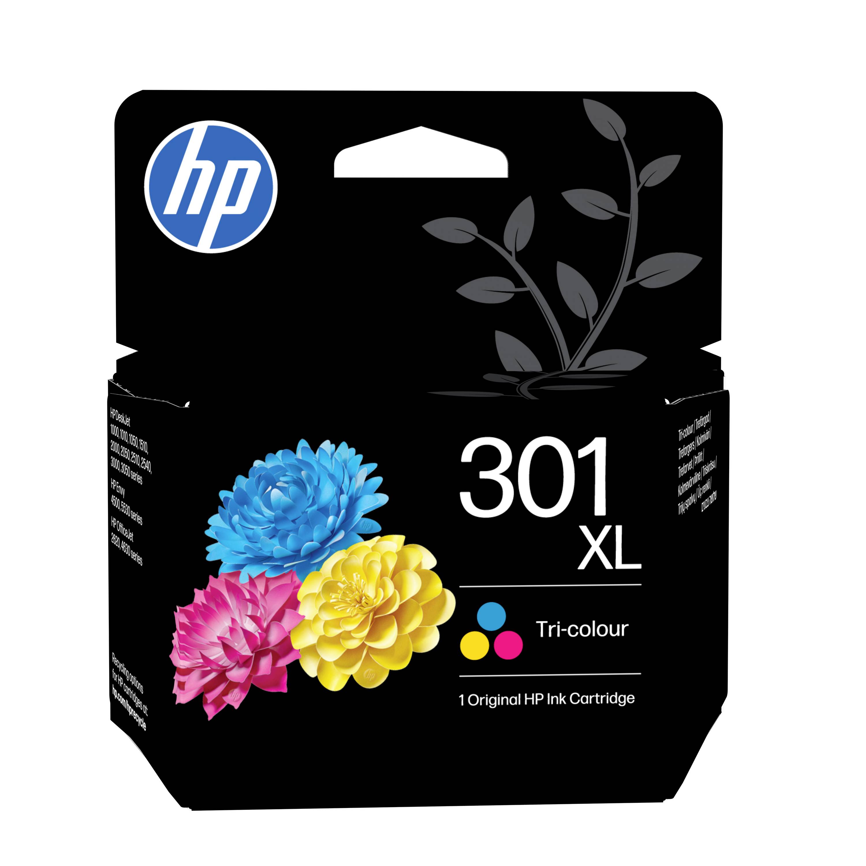 HP 301XL Encre d'origine cyan, magenta, jaune CH564EE Encre