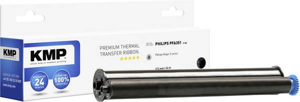Ruban, rouleau à transfert thermique compatible KMP F-P5 Philips  noir 140 pages 1 pc(s)