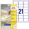 Etiquette universelles Avery-Zweckform L6023REV-25 63.5 x 38.1 mm papier blanc 630 pc(s) décollable