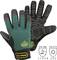 Gants de protection 'FerdyF Cold-Worker' au design vert et noir. Certifications : EN 388 (3122X) et EN 511 (220).