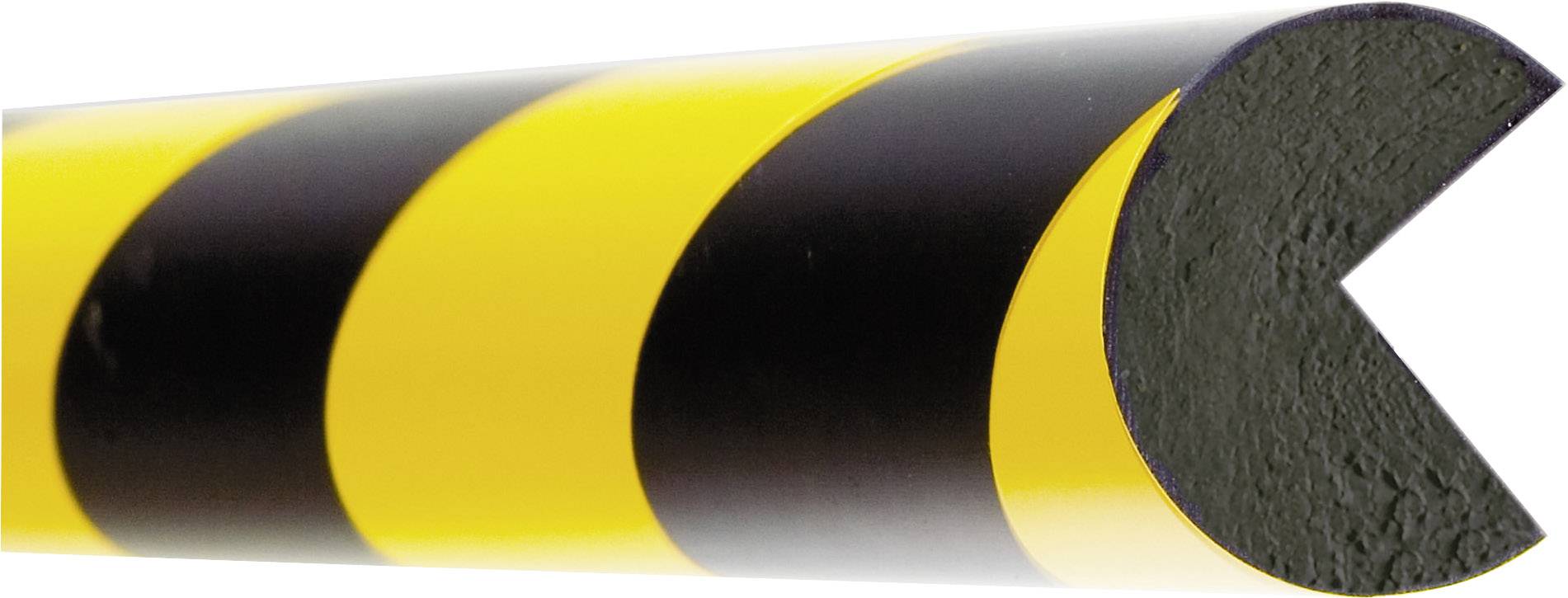 Protection d'angle CERCLE Elément standard 40/40 x 1000 mm jaune/noir autocollante Moravia 422.19.099