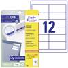 Avery-Zweckform 4781 Etiquette universelles 97 x 42.3 mm papier blanc 360 pc(s) fixation permanente imprimante à jet d'encre, imprimante laser, imprimante laser couleur, photocopieuse, photocopieuse couleur, inscription à main