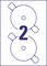 Une représentation stylisée du chiffre '2' en bleu, intégrée dans le design de deux cercles avec des éléments techniques.