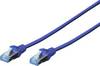 Câble réseau RJ45 SF/UTP, Cat. 5e droit Digitus - [1x RJ45 mâle - 1x RJ45 mâle] - 3.00 m - bleu - DK-1531-030/B