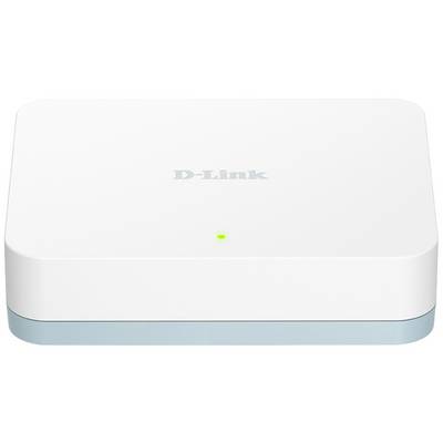 Un routeur blanc de marque D-Link avec un voyant d'état vert sur la façade.