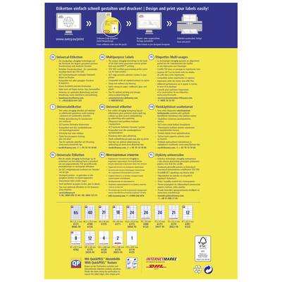 'Créer et imprimer des étiquettes simplement et rapidement !' Guide d'utilisation des différents types d'étiquettes avec pictogrammes et descriptions.