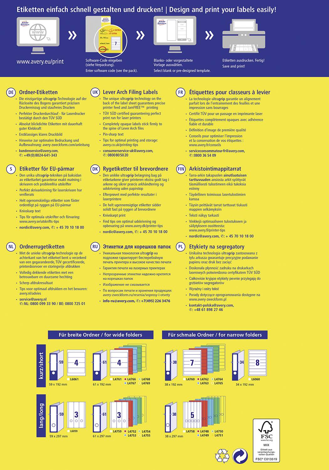 Créez et imprimez simplement et rapidement des étiquettes ! Guide des étiquettes, différentes tailles et formats, avec des images et des tableaux.