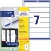 Avery-Zweckform Etiquette pour classeur L4760-25 38 x 192 mm papier blanc fixation permanente 210 pc(s)