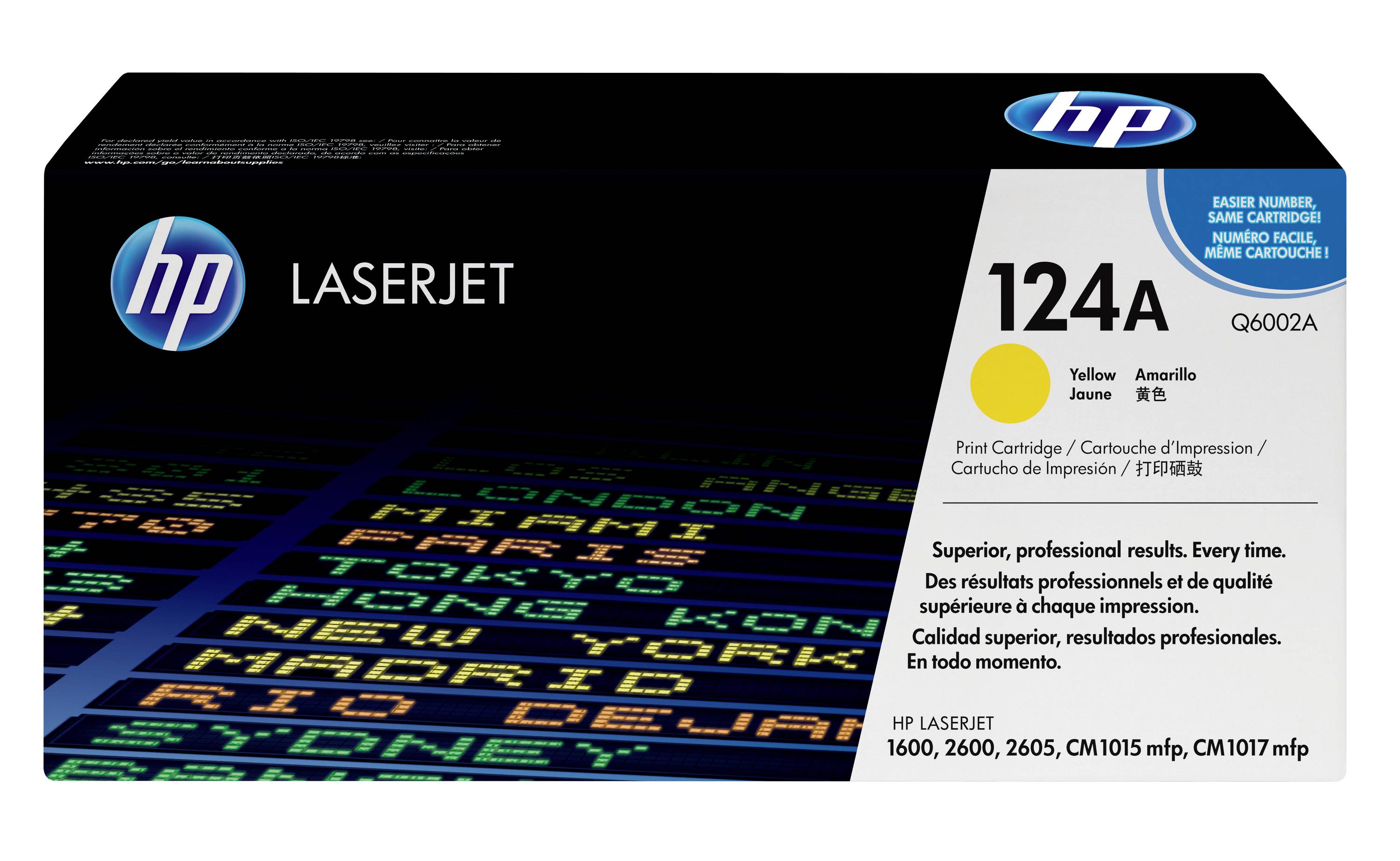 Toner d'origine HP 124A jaune Q6002A