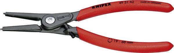 Knipex 49 31 A2 Pince pour circlips Adapté pour (pinces pour circlips) circlips extérieurs  19-60 mm Forme de la panne (détails) droite