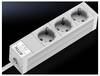 Rittal DK 7240.110 Bloc multiprise 3 compartiments aluminium multicolore 1 pc(s)