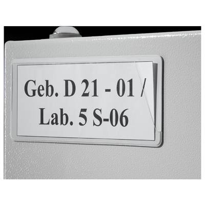 Plaque de porte portant l'inscription 'Geb. D 21-01 / Lab. 5 S-06', indiquant un numéro de salle spécifique dans un bâtiment.