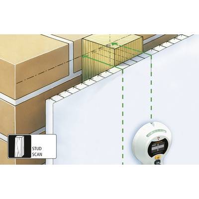 Scanner mural Laserliner CombiFinder Plus 080.955A Profondeur de détection (max.) 75 mm 1 pc(s)-3