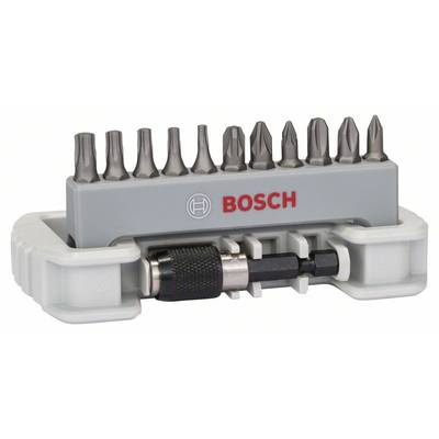 Bosch Accessories  2608522129 Jeu d'embouts 12 pièces cruciforme Phillips, vis Pozidriv, 6 pans intérieurs (TX) 