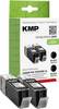KMP Encre remplace Canon PGI-550BK XL compatible paquet de 2 noir C89D 1518,0021