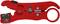 Un outil multifonctionnel rouge de Knipex, adapté pour couper et dénuder les câbles.