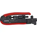 Knipex 97 40 20 SB Outil de compression adapté pour Connecteur F, Connecteur BNC, Fiche RCA RG59, RG6, RG11