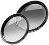 Filtre gris Walimex Pro Set ND4 / ND8 55 mm