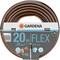 Tuyau d'arrosage GARDENA 20 m, Flex, diamètre 13 mm, résistant à la pression jusqu'à 25 bars, Power Grip, adapté pour le jardin.