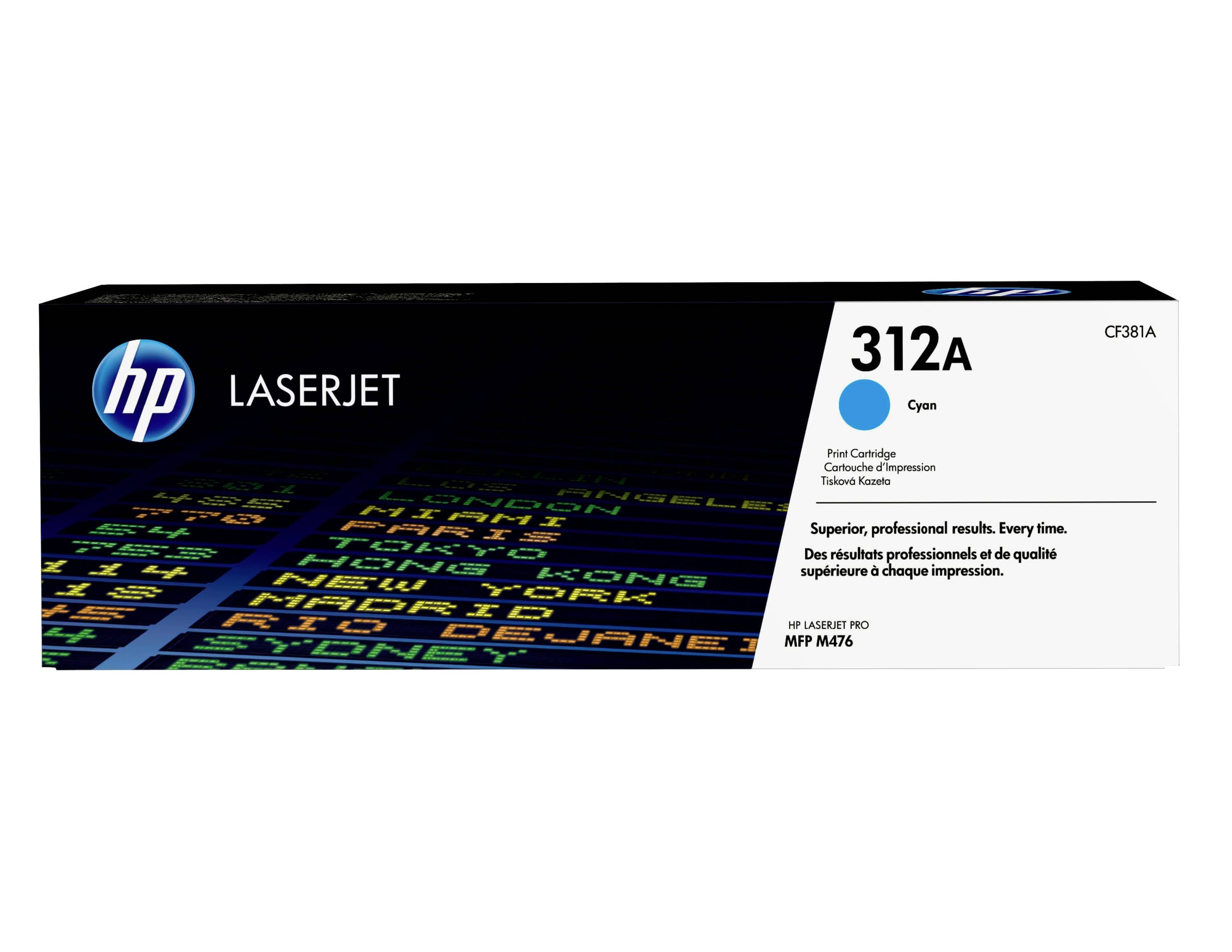 Cassette de toner d'origine HP 312A cyan CF381A