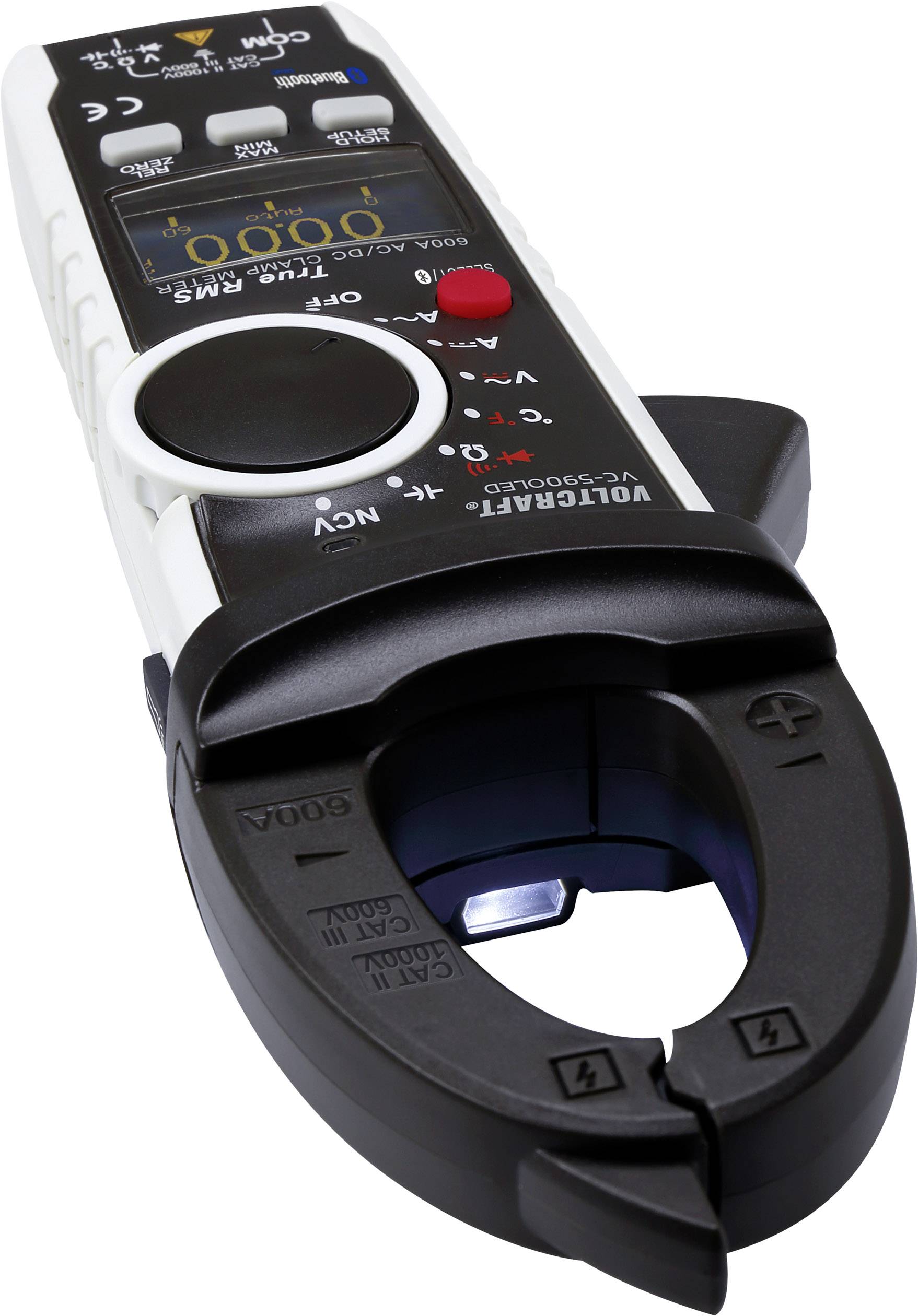 Pince ampèremétrique VOLTCRAFT VC-595OLED VC-595 OLED numérique étalonné: d'usine (sans certificat) affichage OLED CAT I-2