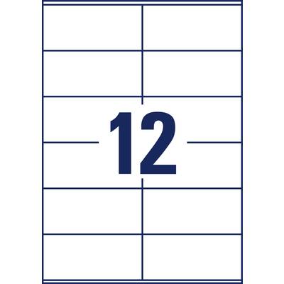 Un tableau blanc avec un bord bleu et le grand chiffre 12 bleu placé au centre.