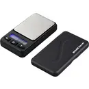 Basetech Balance de poche SJS-60008 Plage de pesée (max.) 200 g Lisibilité 0.01 g à pile(s) argent