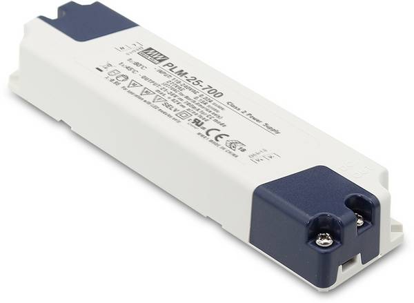 Driver LED MEAN WELL PLM-25-1050 14-24 V DC 1050 mA