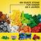 Un tas de blocs de construction colorés pour enfants à partir de 4 ans. Contient différentes formes et couleurs, adaptés à la construction créative.