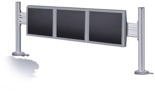 Support de table pour écran Neomounts FPMA-DTB100 25,4 cm (10") - 61 cm (24") rigide argent