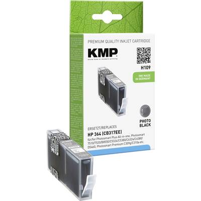 KMP Encre remplace HP 364, CB317EE compatible  noir photo H109 1713,8040