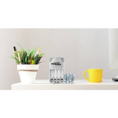 Chargeur de piles rondes NiCd, NiMH avec accus Ansmann Photocam III-1