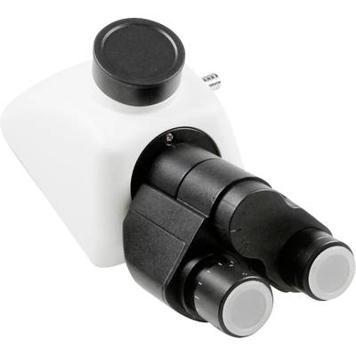 Un adaptateur d'oculaire de microscope à trois lentilles et avec un couvercle blanc, permet des observations détaillées grâce à des vues multipliées.
