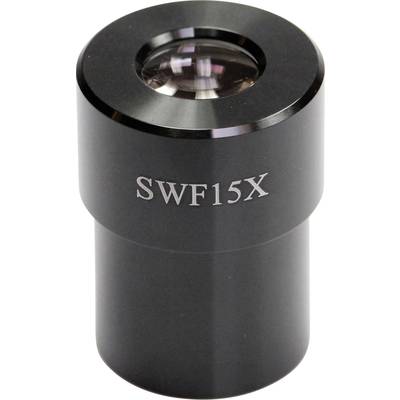 Oculaire de microscope portant l'inscription 'SWF15X', adapté pour un grossissement de 15 fois.
