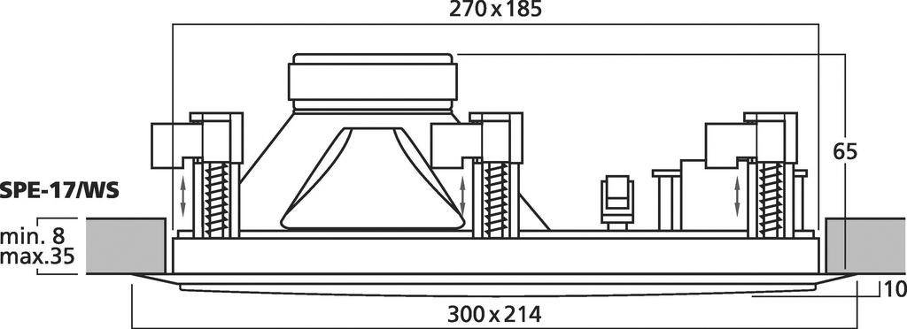 Haut-parleur Monacor SPE-17/WS-3