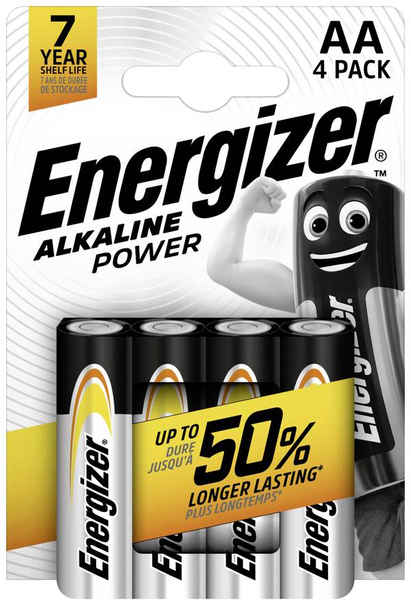 Pile LR6 (AA) alcaline(s) Energizer E300132900 Power LR06 1.5 V 4 pc(s)