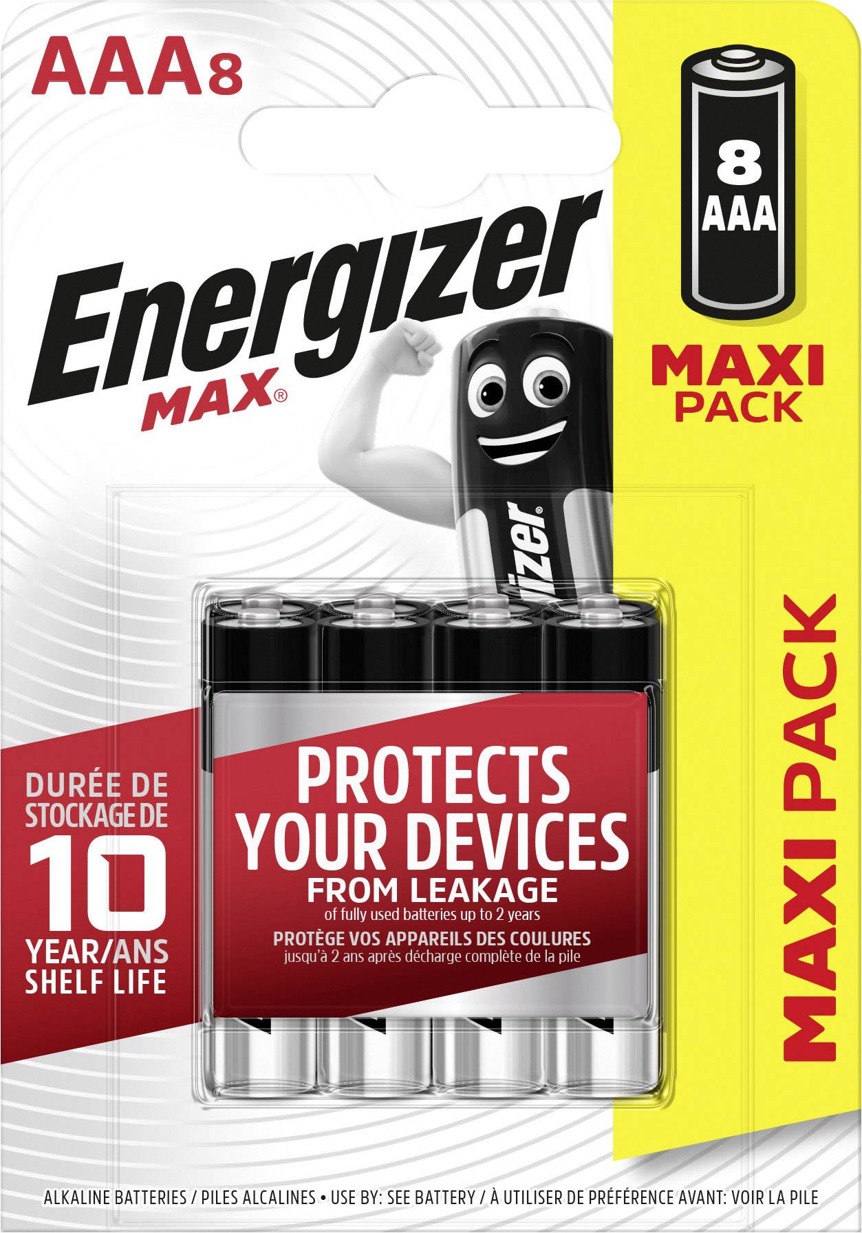 Pile LR3 (AAA) alcaline(s) Energizer Max LR03 1.5 V 8 pc(s)-2