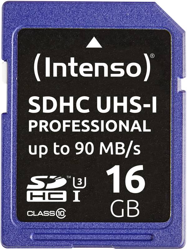 Intenso Professional Carte SDHC 16 GB Class 10, UHS-I