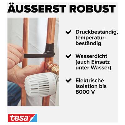 Propriétés « extrêmement robustes » du ruban tesa : résistant à la pression et à la température, imperméable, isolation électrique jusqu'à 8000V.