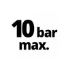 «10 bar max.» en gras