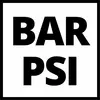 L'image montre un symbole carré avec une bordure noire et les grandes lettres 'BAR PSI'.
