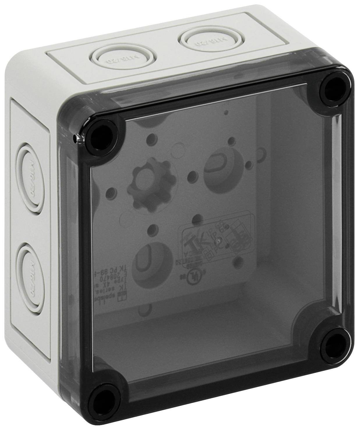 Coffret d'installation Spelsberg TK PC 99-6-TM 13700301 gris clair 94 x 94 x 57 Polystyrène, Polycarbonate, Polyuréthane