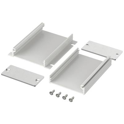 Kit de cadre en métal avec vis, composé de deux côtés et de deux plaques d'extrémité. Adapté pour le montage d'appareils électroniques.