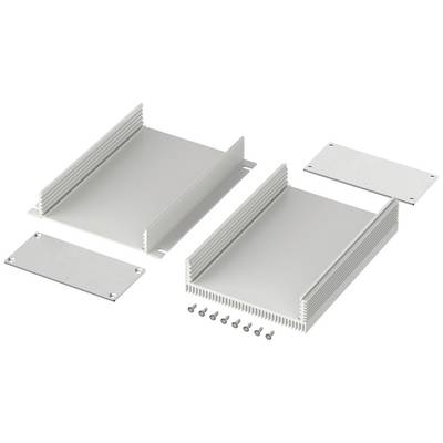 Boîtier en aluminium avec ailettes de refroidissement et vis