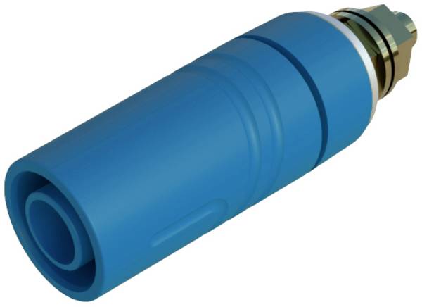 Douille banane de sécurité Ø de la broche: 4 mm Hirschmann Test & Measurement SAB 2600 G M4 Au 972357702 bleu 1 pc(s)