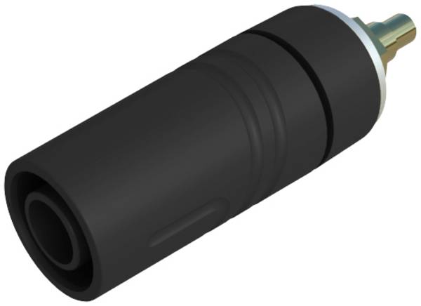 Douille banane de sécurité Ø de la broche: 4 mm Hirschmann Test & Measurement SAB 2640 LK Au 972358700 noir 1 pc(s)