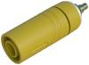Douille banane de sécurité Ø de la broche: 4 mm Hirschmann Test & Measurement SAB 2640 LK Au 972358703 jaune 1 pc(s)