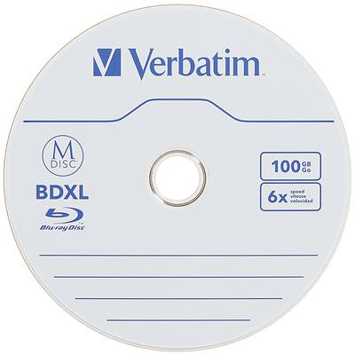 Blu-ray M-DISC XL vierge Verbatim 98913 100 GB 5 pc(s) jewelcase