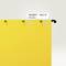 Classeur jaune avec intercalaires. En haut, des fiches blanches portant l'inscription 'PROJET · CONSTRUCTION III Munich'.