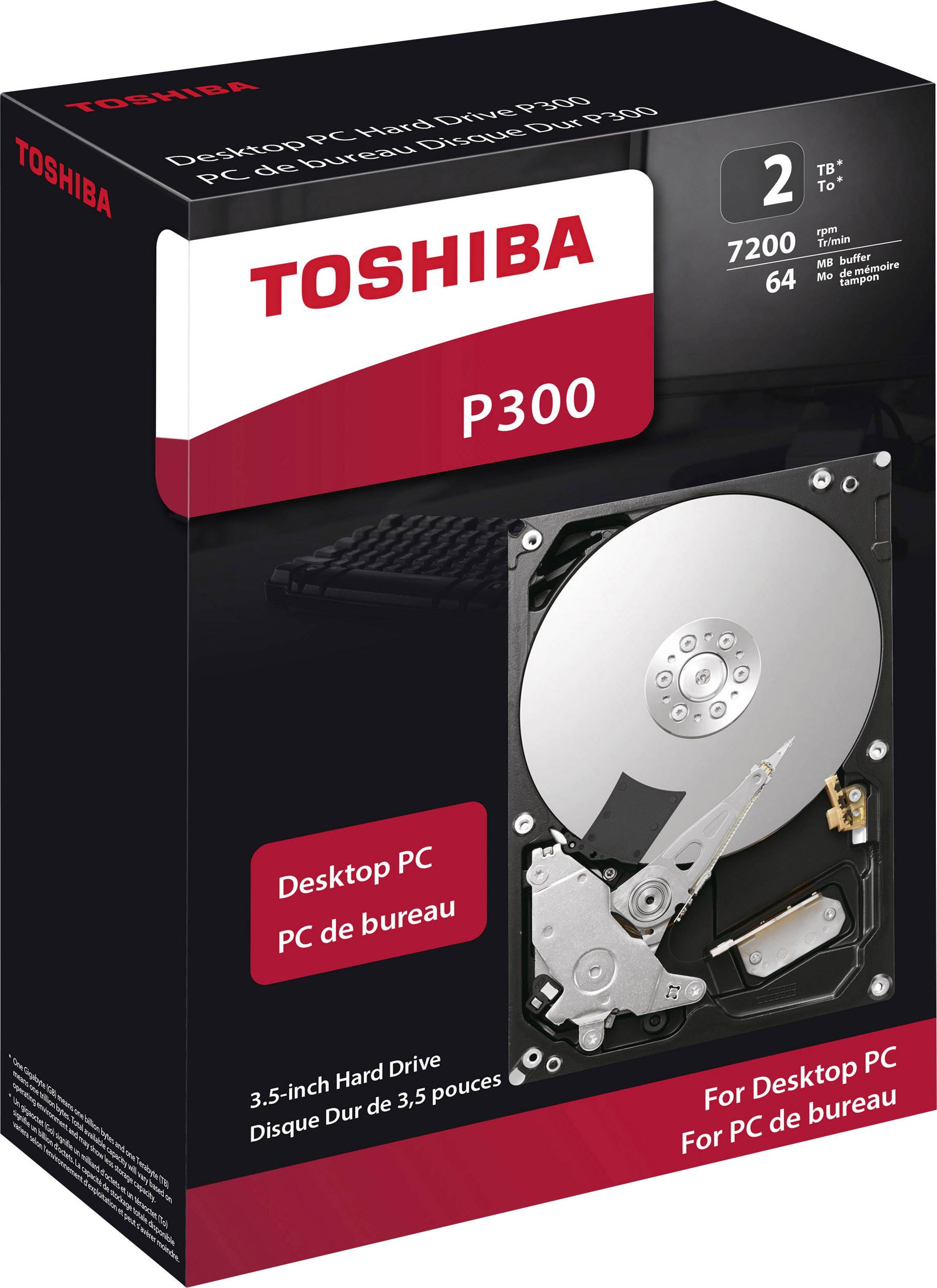 Disque dur interne 8.9 cm (3.5 pouces) 2 To SATA III Toshiba P300 HDWD120EZSTA 1 pc(s) Conrad.fr